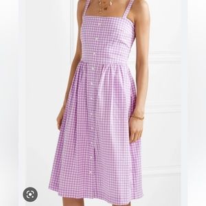 HARLEY VERA NEWTON LAURA COTTON PURPLE GINGHAM DRESS.  Size 6